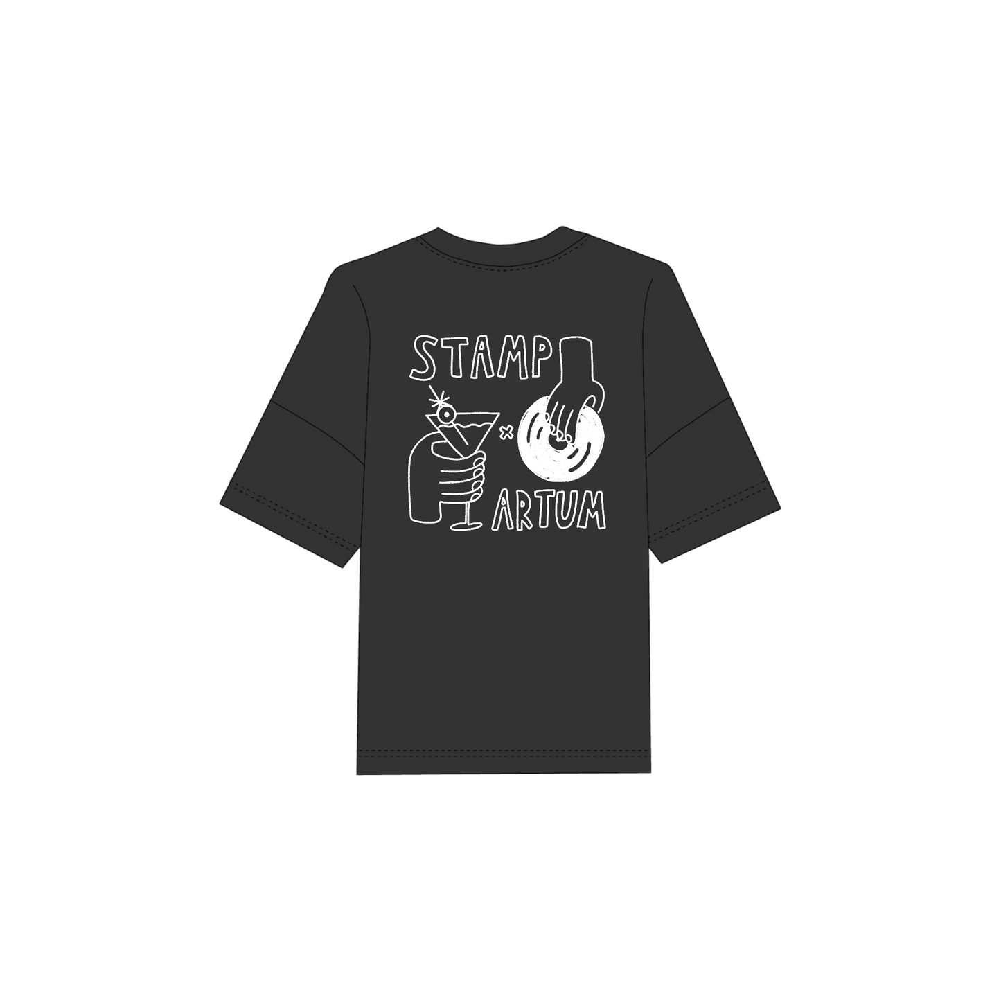 Cocktails & Records T-Shirt - Black